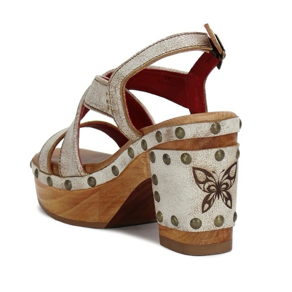 BED|STU Mediation Leather Platform Sandals in Nectar Lux NWT - Picture 6 of 10